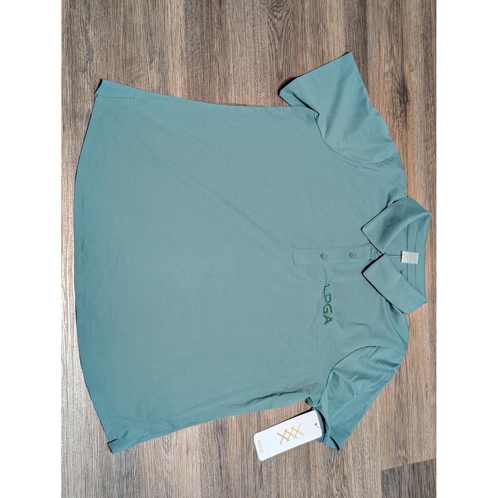 NWT Rhone LPGA Course To Court Polo Shirt Womens XXL Green Sea